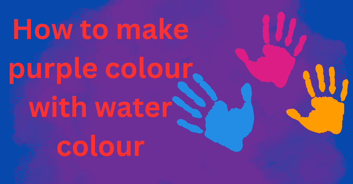 How to make purple colour with watercolours