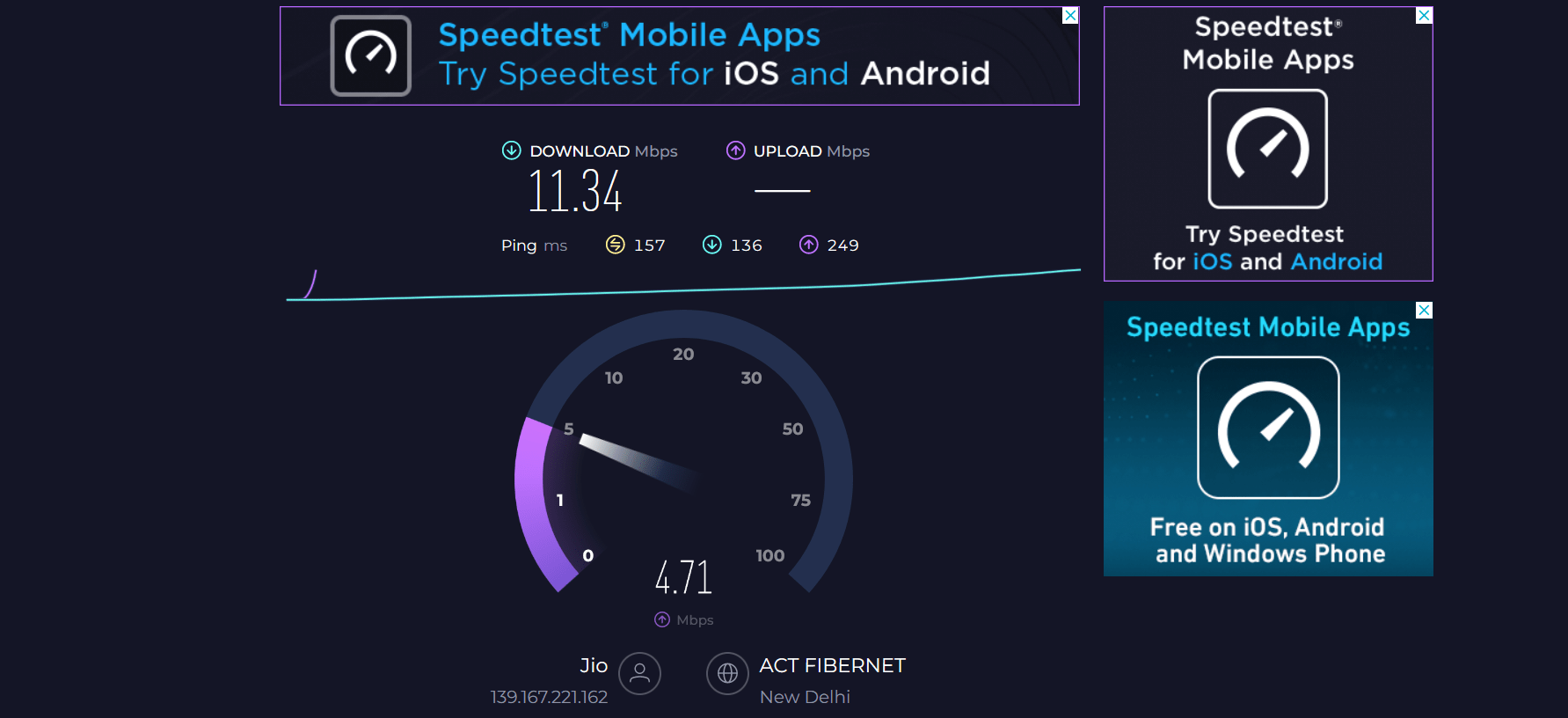 How to check internet speed in mobile 