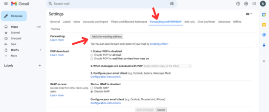 How to forward Gmail to another email address in Hindi