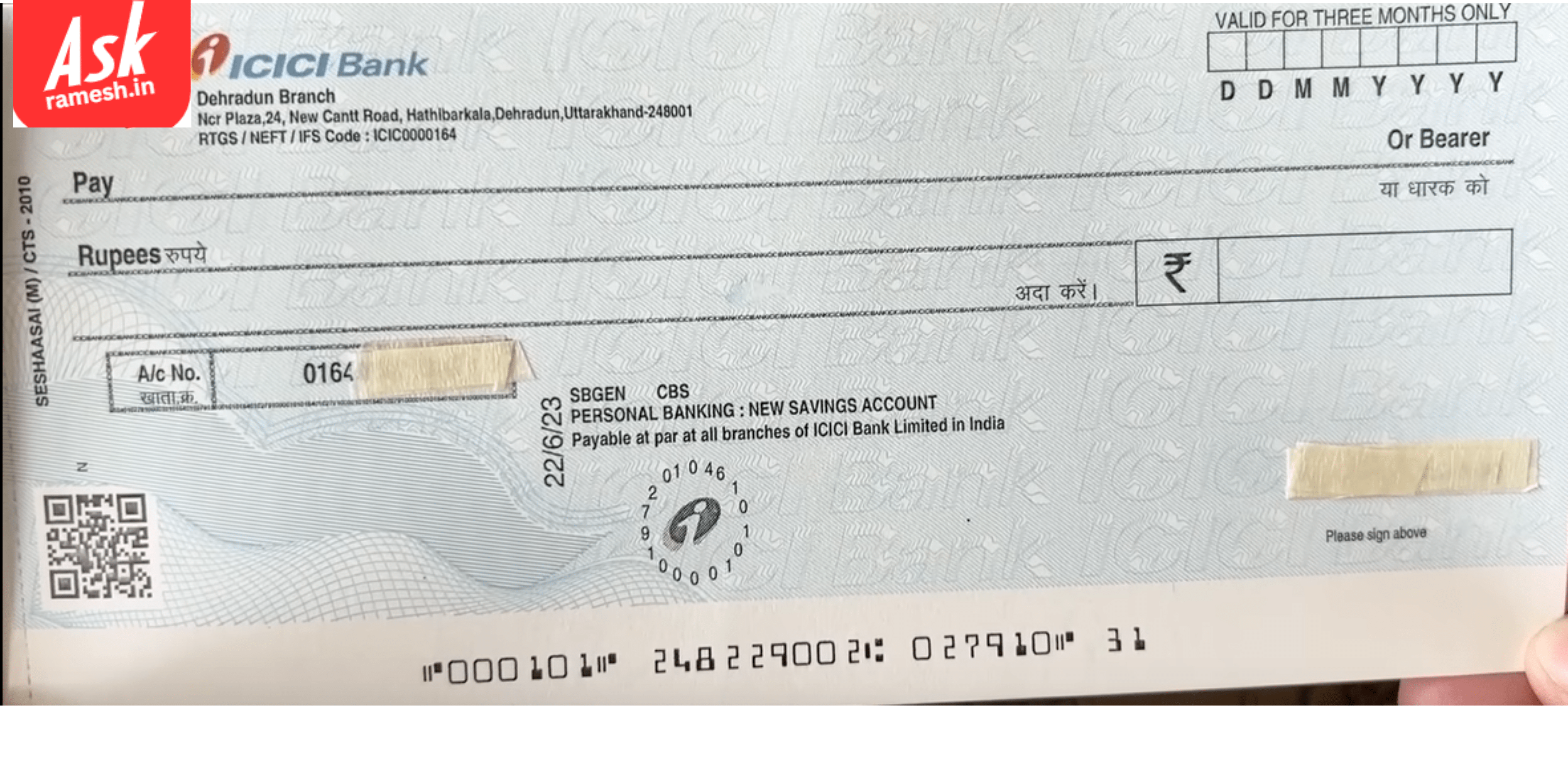 Bank Cheque